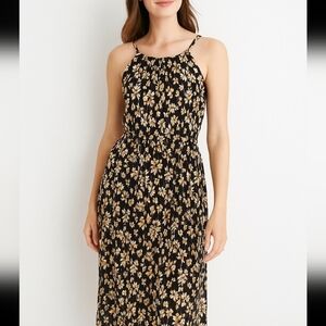 RW&CO Floral Halter Midi Sundress